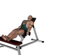 Dumbbell Curl - Incline Feet Up Alternate